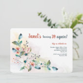 水彩フローラ2招待状 招待状 (スタンド正面)