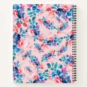 水彩フローラ30thバースデーゲストブック赤面 ノートブック (裏面)