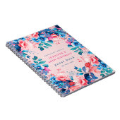 水彩フローラ40thバースデーゲストブック赤面 ノートブック (右側)