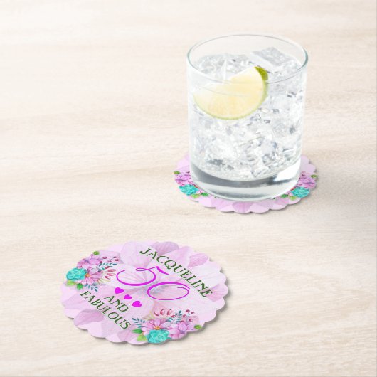 水彩フローラ50と素晴らしい ペーパーコースター (インサイチュ)