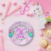 水彩フローラ50と素晴らしい ペーパープレート (パーティー)