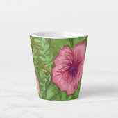 水彩フローラ カフェラテマグ (正面)