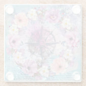 水彩フローラ ガラスコースター (裏面)