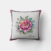 水彩フローラ クッション (裏面)