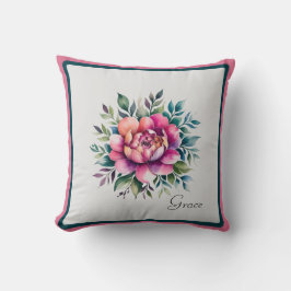 水彩フローラ クッション