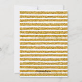 水彩フローラ&グリッターブライダルシャワー招待状 (裏面)