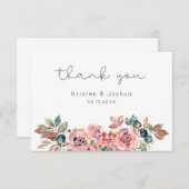 水彩フローラ サンキューカード (正面/裏面)