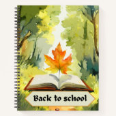 水彩フローラ – シュール読リーフの本 ノートブック (正面)