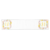 水彩フローラ ショートテーブルランナー (横)