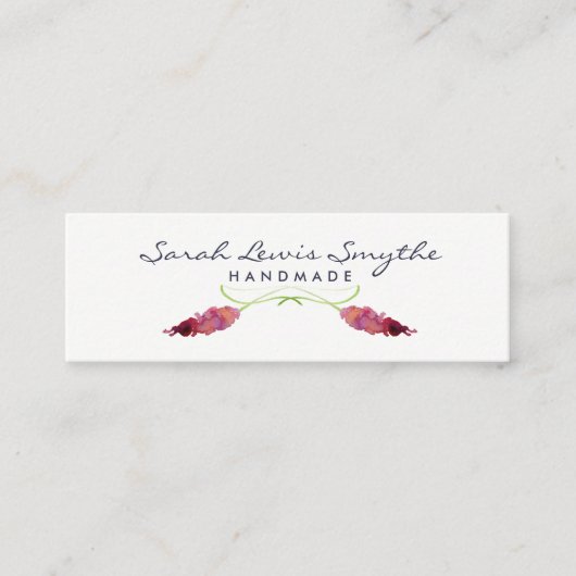 水彩フローラ スキニー名刺 (正面)