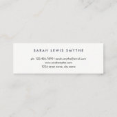 水彩フローラ スキニー名刺 (裏面)