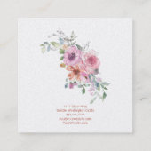 水彩フローラ スクエア名刺 (裏面)