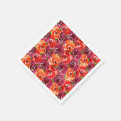 水彩フローラ スタンダードカクテルナプキン (角)