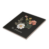 水彩フローラ タイル (側面)