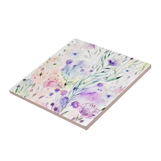 水彩フローラ タイル (側面)