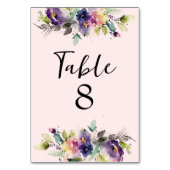 水彩フローラ テーブルナンバー (裏面)