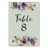 水彩フローラ テーブルナンバー (裏面)