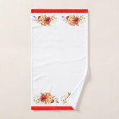 水彩フローラ バスタオルセット (ハンドタオル)