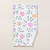 水彩フローラ バスタオルセット (ハンドタオル)