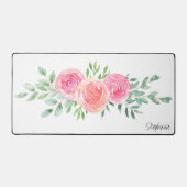 水彩フローラ パーソナライズされた デスクマット (正面)