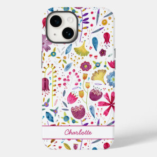 水彩フローラ パーソナライズされた Case-Mate iPhone 14ケース