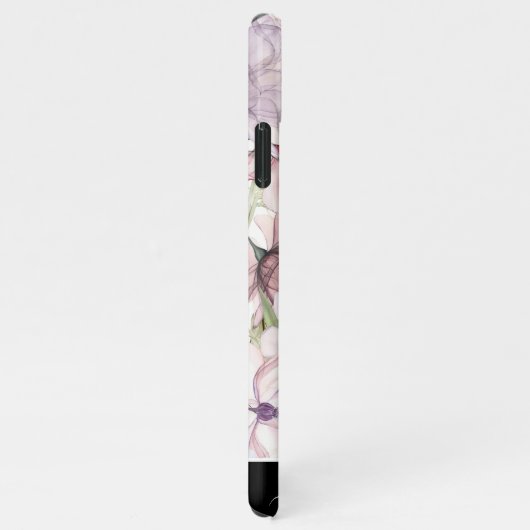 水彩フローラ♥ファミリーフォトコラージュ♥ iPhoneケース (右側)