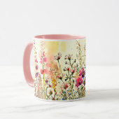 水彩フローラ/フラワーマグ マグカップ (正面左)