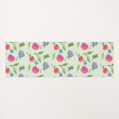 水彩フローラ ヨガマット (裏面(横))