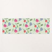 水彩フローラ ヨガマット (正面(横))