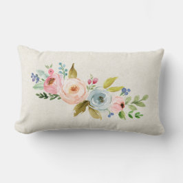 水彩フローラ ランバークッション