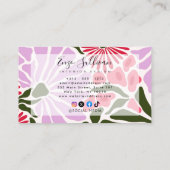 水彩フローラ 名刺 (裏面)