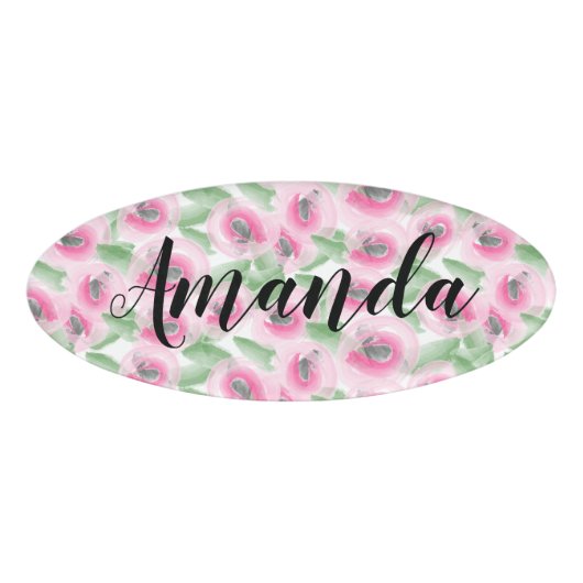 水彩フローラ 名札 (正面)