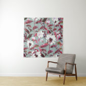 水彩フローラ:手書き開花。 タペストリー (インサイチュ)