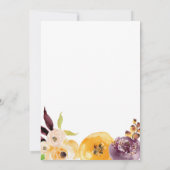 水彩フローラ 招待状 (裏面)