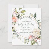 水彩フローラ、樹木の保存日 招待状 (正面)
