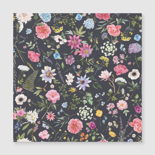 水彩フローラ：穏やかな夏のパターン。 (正面)