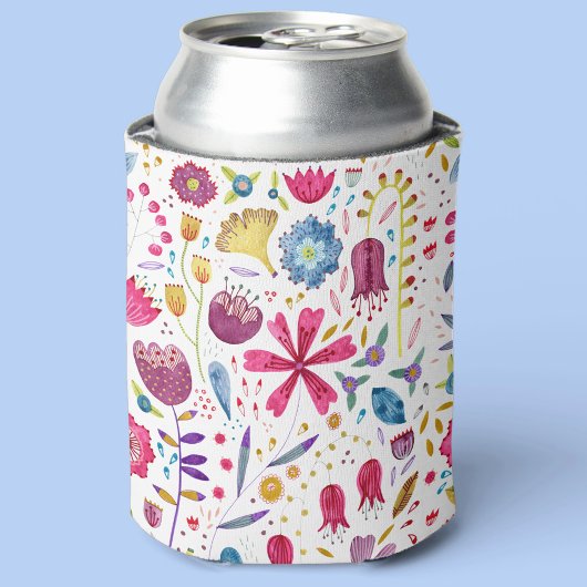 水彩フローラ 缶クーラー