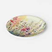 水彩フローラ/花畑 ペーパープレート (アングル)