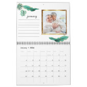 水彩フローラ |12フォトカレンダー(ノート付き) CA カレンダー (1月 2026)