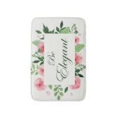 水彩フローラ「Be」エレガントことわざ バスマット (正面縦)