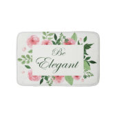 水彩フローラ「Be」エレガントことわざ バスマット (正面)