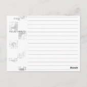 水彩フードワイン準備パーソナライズされたレシピカード ポストカード (裏面)