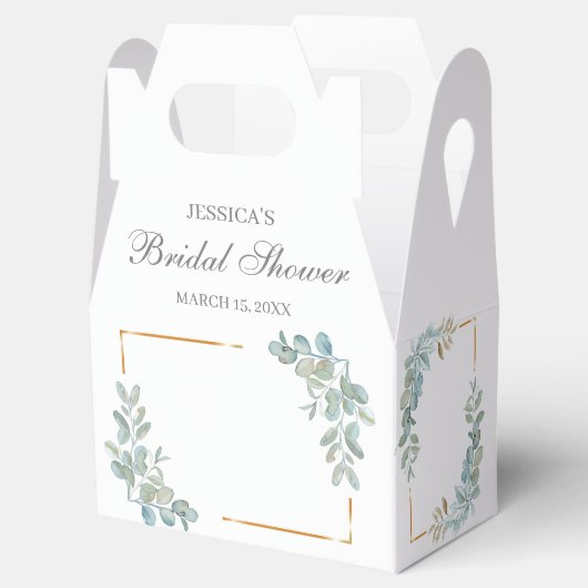 水彩ブライダルシャワーお気に入り フェイバーボックス (オープン)