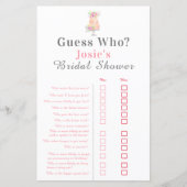 水彩ブライダルシャワーバラケーキ誰だと思う? (正面)