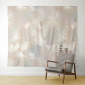 水彩ブライダルシャワーフォトブース背景 タペストリー (インサイチュ(横))