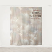 水彩ブライダルシャワーフォトブース背景 タペストリー (正面)