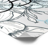 水彩ブライダルシャワーフォトプロップポスター ポスター (角)