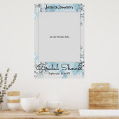 水彩ブライダルシャワーフォトプロップポスター ポスター (キッチン)