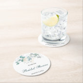 水彩ブライダルシャワーラウンド紙コースター ラウンドペーパーコースター (インサイチュ)