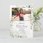 水彩ブライダルシャワー写真招待状 招待状 (スタンド正面)